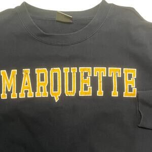 MV Sport Marquette University Men Small College Dark Blue Sweatshirt Long Sleeve